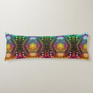 Coussins Longs Géométrie sacrée Rainbow Mandala