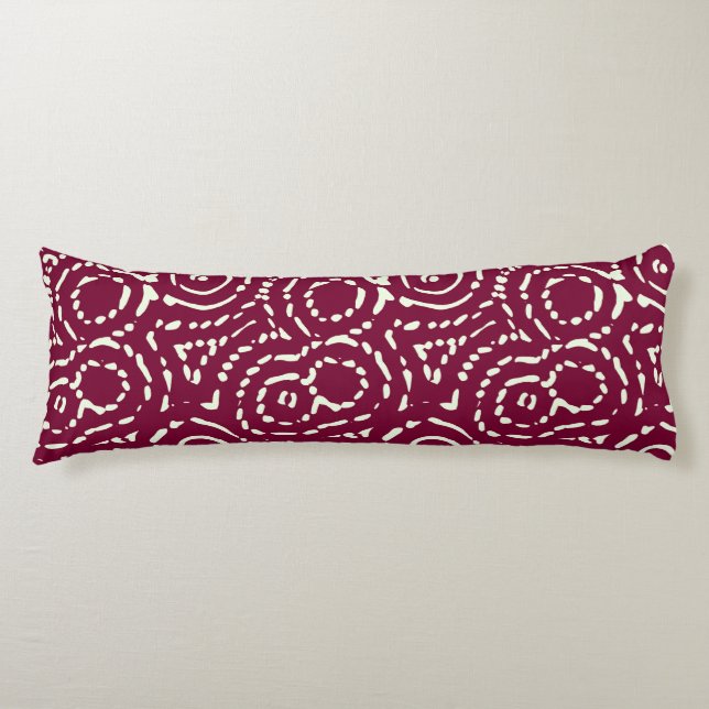 Coussins Longs Géométrique rose vintage Abstrait (Devant)