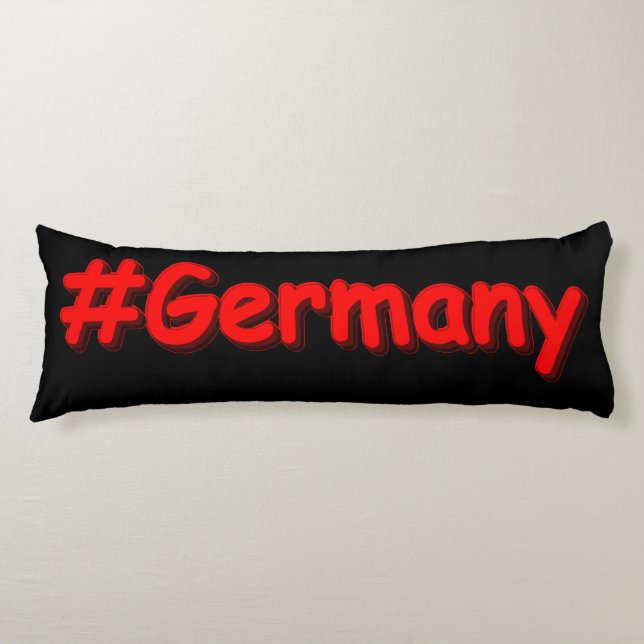 Coussins Longs "#Germany" Joli design. Commandez dès maintenant  (Devant)
