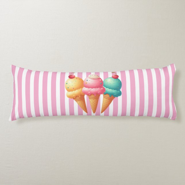Coussins Longs Glace colorée (Devant)