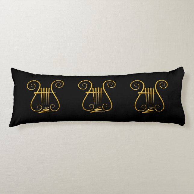 Coussins Longs Golden lyre (Devant)