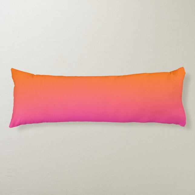 Coussins Longs Gradient orange et rose (Devant)