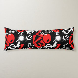 Coussins Longs grafitti LOVE B. Black BG
