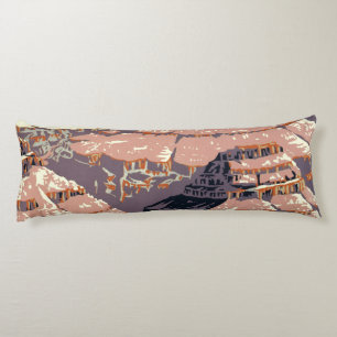 Coussins Longs Grand Canyon Western Graphic Art American