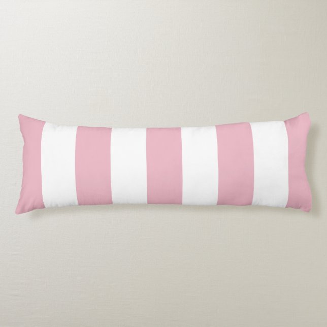 Coussins Longs Grandes Pink, Grandes Blances, Motif Gratté (Devant)