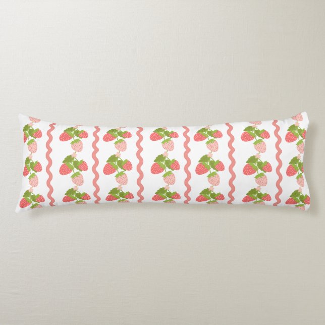 Coussins Longs Grandmillenial rose tendre branché  (Devant)