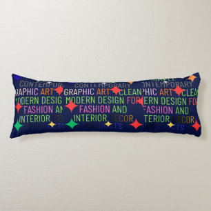 Coussins Longs Graphique Contemporain Simple