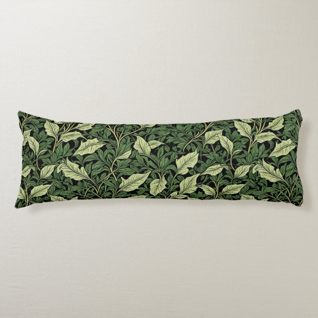 Coussins Longs Grappe de vignes dans les nuances de vert (Devant)