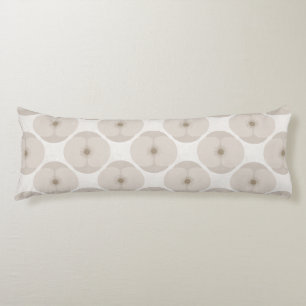 Coussins Longs Gras Minimaliste Poppy Texturé Floral Crème