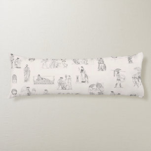 Coussins Longs Grèce antique Classique Histoire grecque Motif