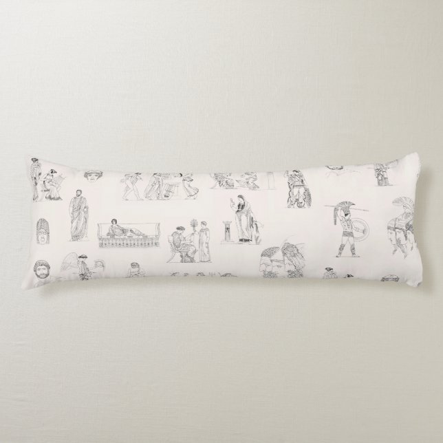 Coussins Longs Grèce antique Classique Histoire grecque Motif (Devant)
