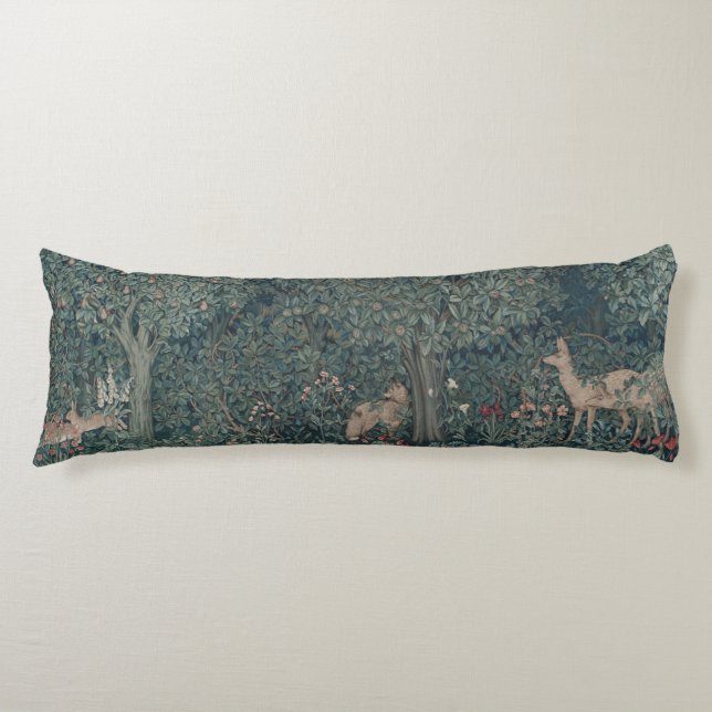 Coussins Longs Greenery, Victorian Era Tapestry by Henry Dearle (Devant)