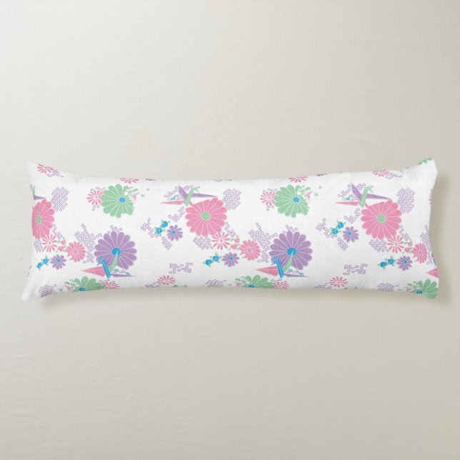 Coussins Longs Grues en papier à base d'origami et oreiller pour  (Devant)