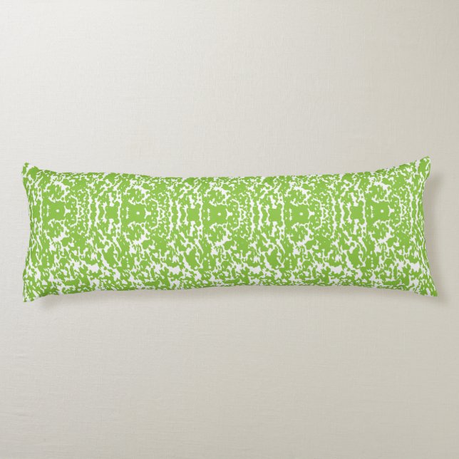 Coussins Longs Grunge Lime Green Motif - Décor Abstrait été (Dos)