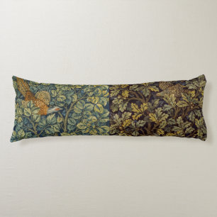 Coussins Longs Guillaume Morris Faisan Oiseau Arbre Fleur