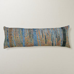 Coussins Longs Gustav Klimt Forêt de hêtres Art fin vintage