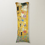 Coussins Longs Gustav Klimt The Kiss Vintage<br><div class="desc">Gustav Klimt Le Kiss Vintage Art Nouveau Peinture Le Kiss (En allemand : Der Kuss) a été peint par le peintre symboliste autrichien Gustav Klimt entre 1907 et 1908, le point culminant de sa période d'or, lorsqu'il peignit un certain nombre d'oeuvres dans un style doré similaire. Le tableau est largement...</div>