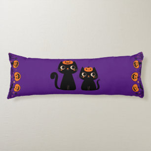 Coussins Longs Halloween/Automne/Automne/citrouille/chat