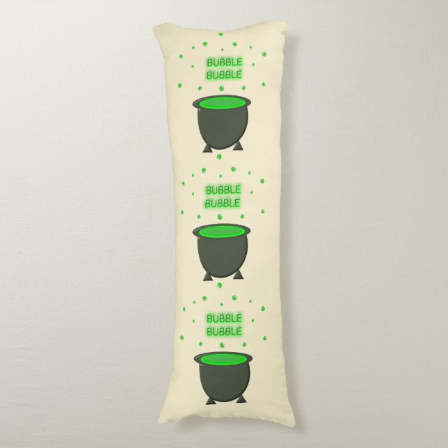 Coussins Longs Halloween Cauldron et Bubbling Green Brew (Devant (Vertical))