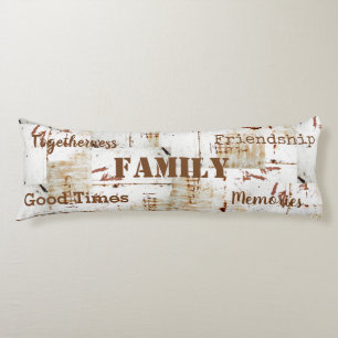 Coussins Longs HAMbyWG - Thème de famille, look dénudé