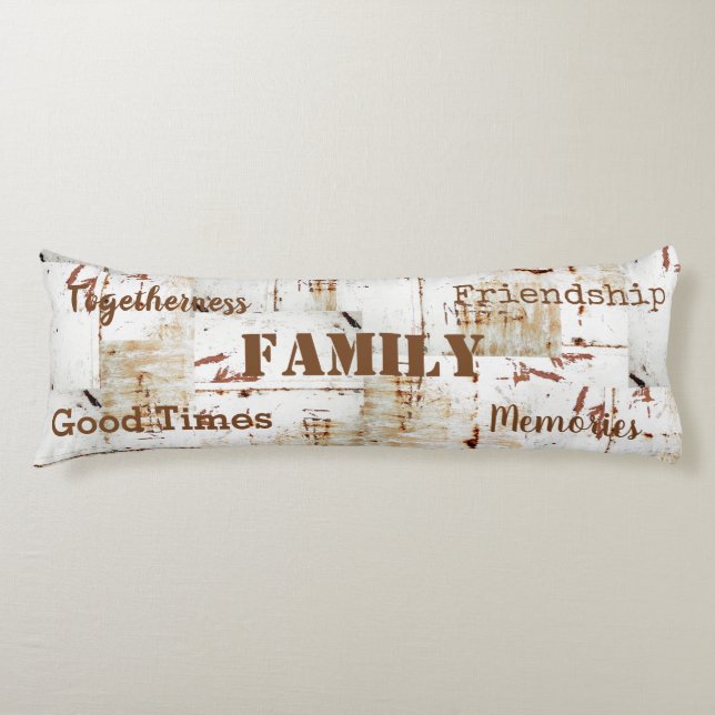 Coussins Longs HAMbyWG - Thème de famille, look dénudé (Devant)