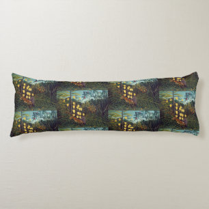 Coussins Longs Henri Rousseau Lutte entre Tiger et Bull