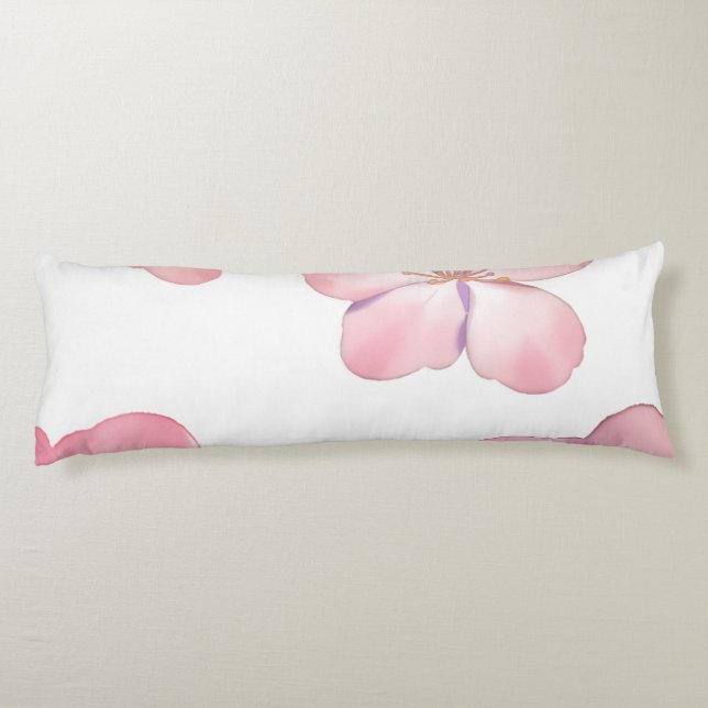 Coussins Longs Hibiscus rose (Dos)