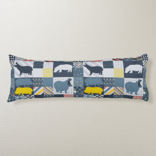 Coussins Longs Hippopotames