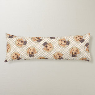 Coussins Longs Hongrois À poils durs Vizsla peinture mignonne chi