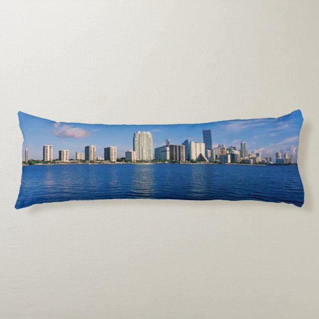 Coussins Longs Horizon de Miami, la Floride (Devant)
