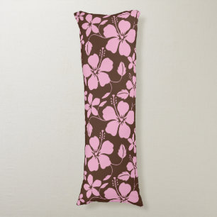 COUSSINS LONGS HULA HAWAIENNE (HIBISCUS) MARRON/ROSE