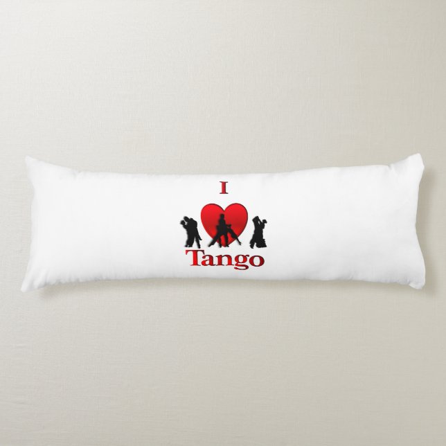 Coussins Longs I Heart Tango (Devant)