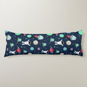 Coussins Longs illustration de motif spatial