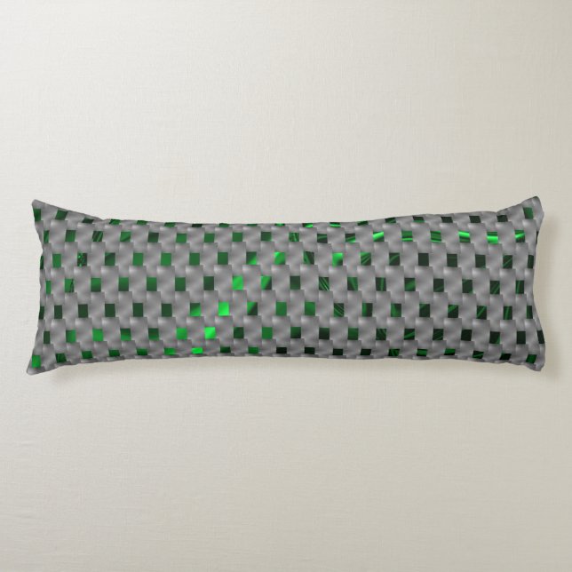 Coussins Longs Image verte sous plaques grises, carrés oblongs ? (Devant)