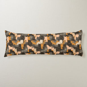 Coussins Longs Impression camouflage de chat Décoration de chambr