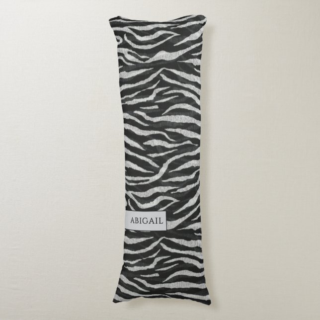 Coussins Longs Impression d'animal monochrome et nom (Devant (Vertical))