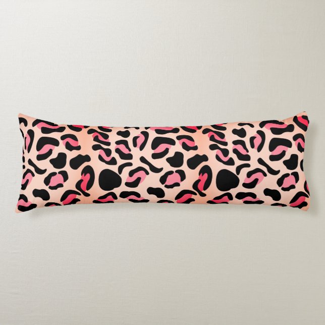 Coussins Longs Imprimé animalier motif léopard moderne (Devant)