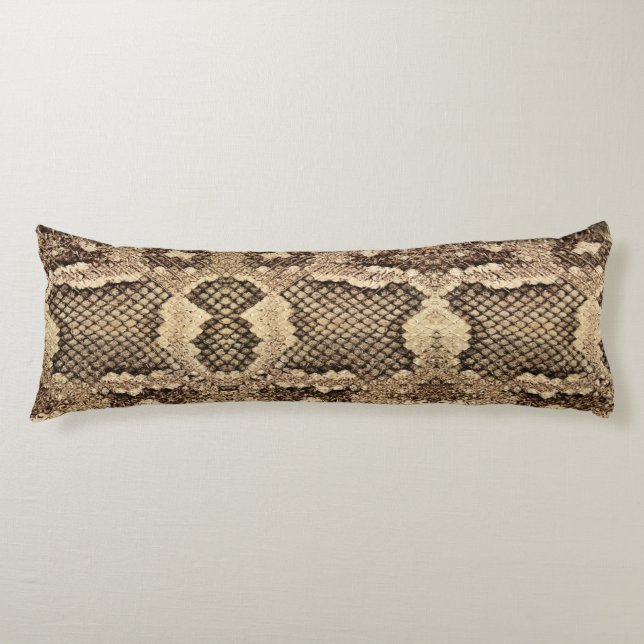 Coussins Longs Imprimé animalier peau de serpent exotique moderne (Devant)