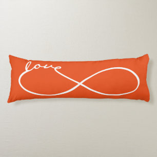 Coussins Longs Infinity Love Lemniscate white + votre backgr.