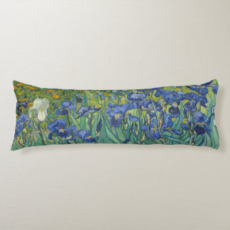 Coussins Longs Iris, Peinture à l'huile florale, Vincent Van Gogh