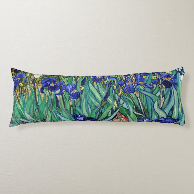 Coussins Longs Irises par Vincent van Gogh (Devant)