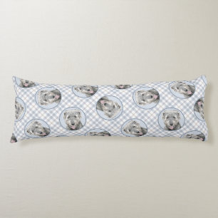 Coussins Longs Irish Wolfhound Painting Grey Original Chien Art