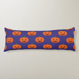 Coussins Longs Jack-O'Lantern Citrouille Motif d'Halloween