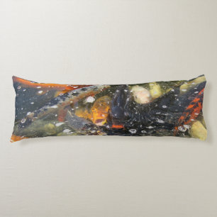 Coussins Longs Japonais Carpe Koi Poisson Natation