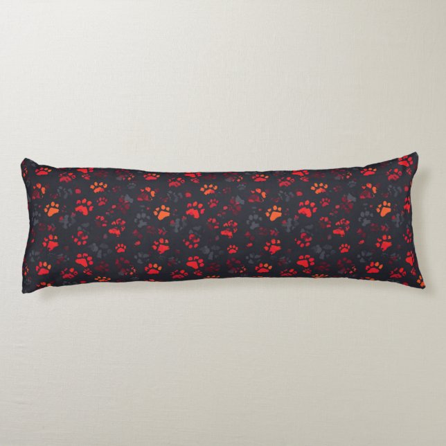 Coussins Longs Jardin de camouflage de chat Intérieurs chauds mod (Dos)