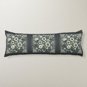 Coussins Longs Jardin de trèfle en nœud celtique chuchoté