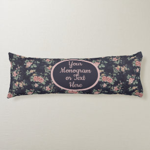 Coussins Longs Jardin rose rose victorien floral sur mesure
