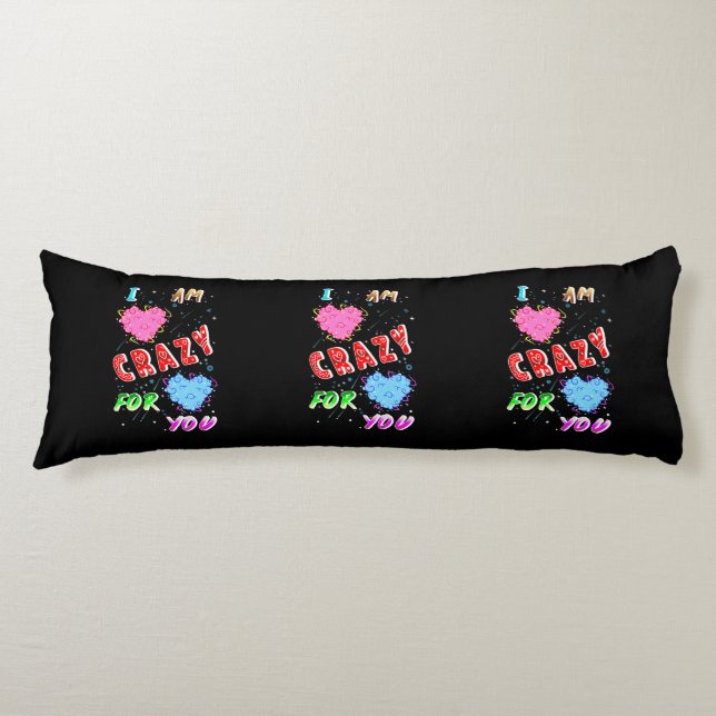 Coussins Longs Je suis fou de toi (Devant)
