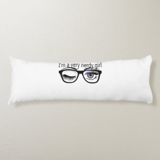 Coussins Longs Je suis une fille très nue avec l'ombre de l'oeil 