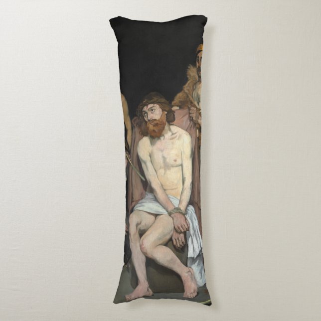 Coussins Longs Jésus a raillé par des soldats Edouard Manet (Devant (Vertical))